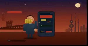 eSIM for China 2026 — traveler using Holafly unlimited mobile data, Great Wall and Shanghai skyline