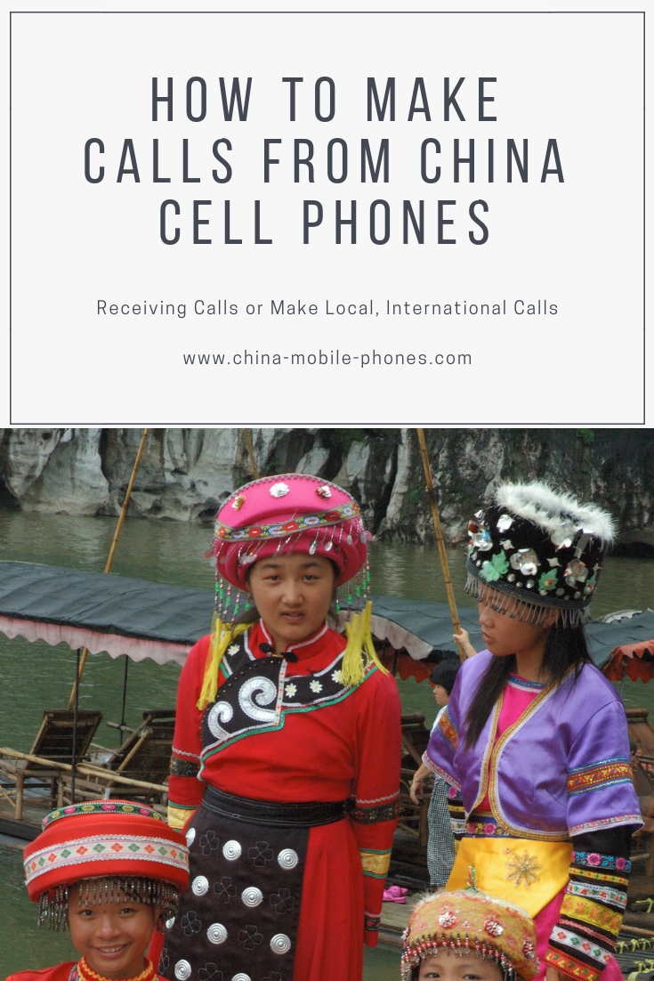 A guide make a call from China cell numbers