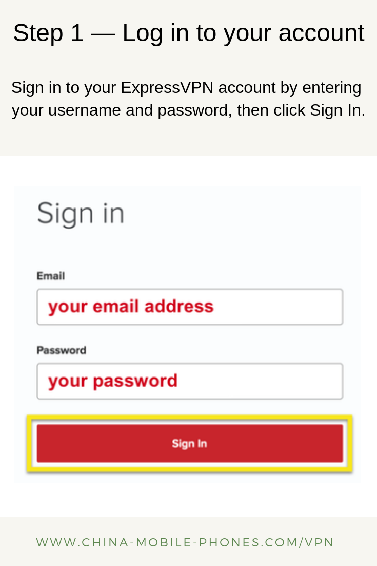 sign in to vpn account China