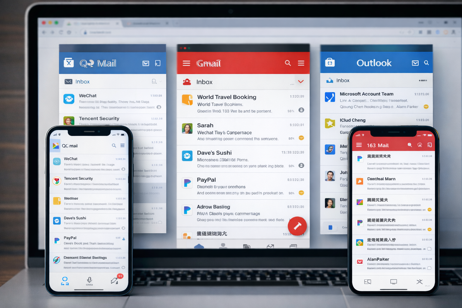 Email apps screenshot Email apps screenshot