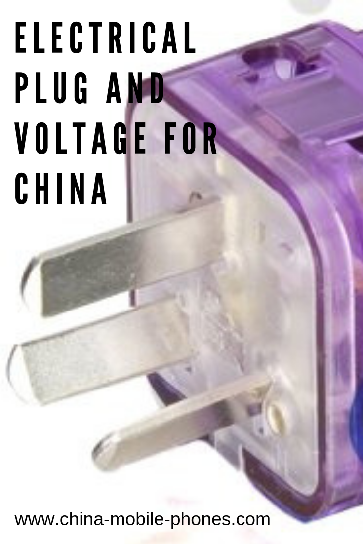 electrical plug voltage for China